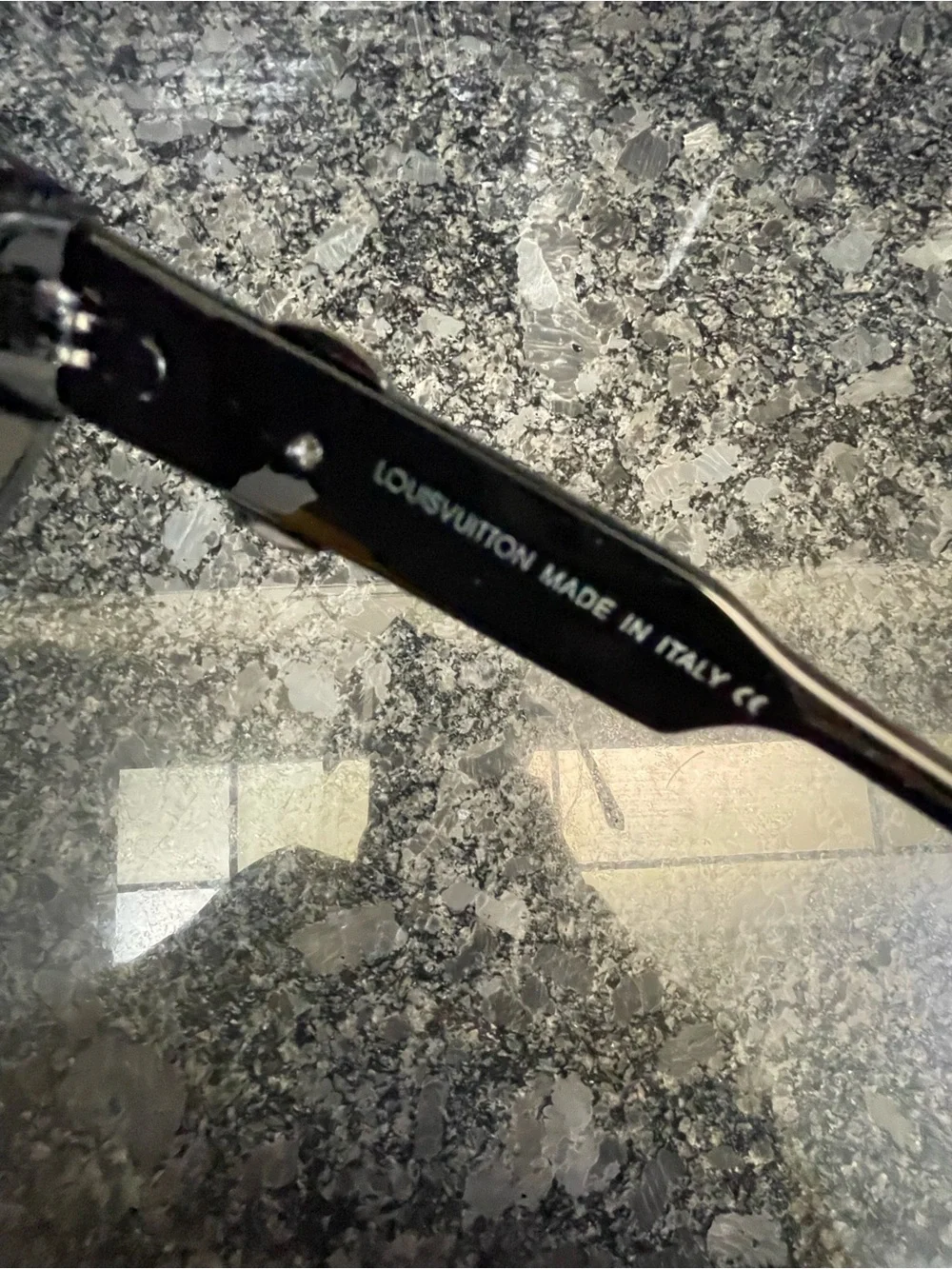 Louis Vuitton Black Cat-Eye Sunglasses with Dark Lenses
